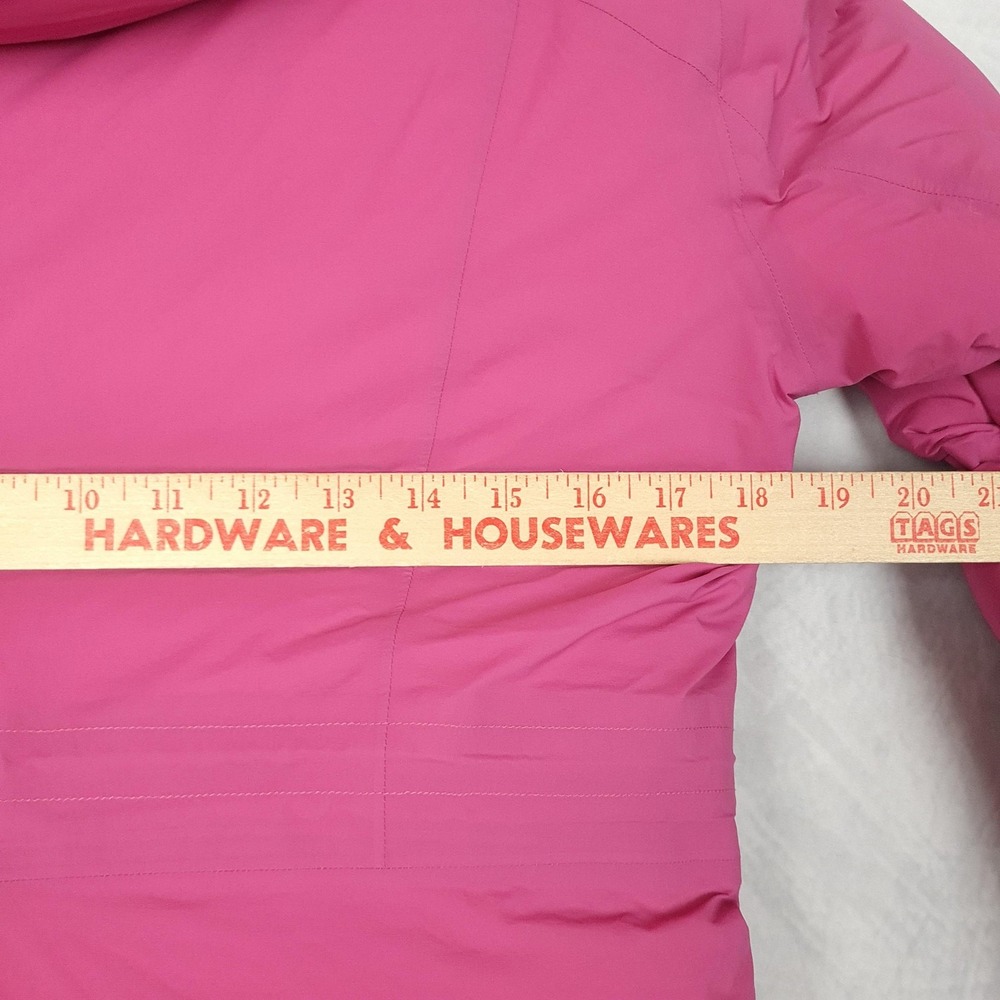Lululemon Down Puffer Jacket Womens 8 Pink Hooded Sleet Street Coat Full Zip - Picture 13 of 16